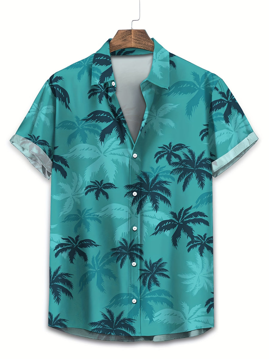 Ocean - Tropical Palm Button-Up Shirt